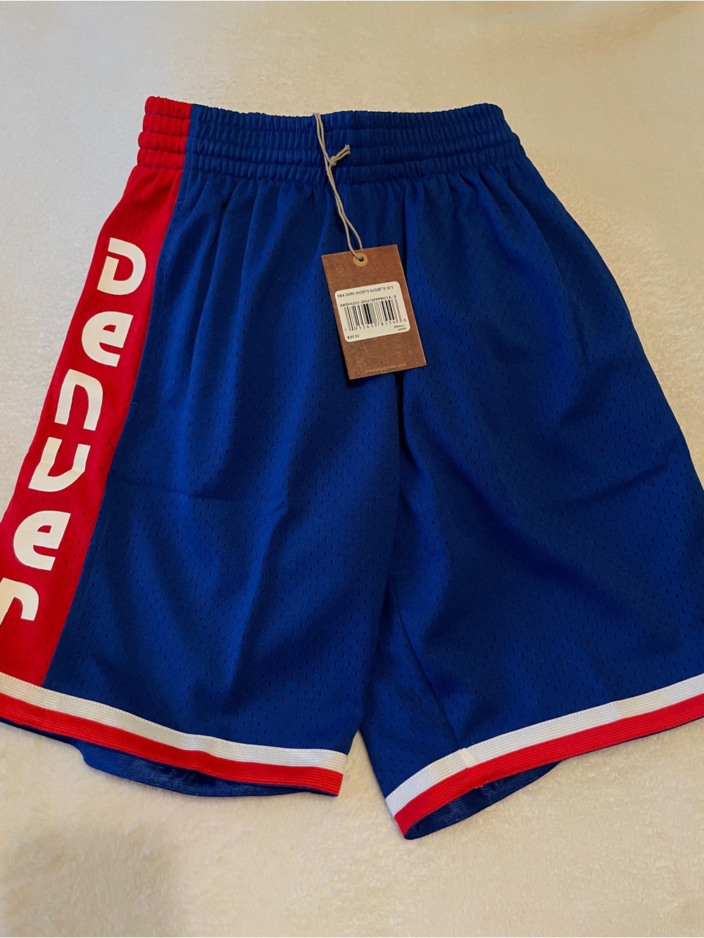NWT NBA Denver Nuggets 1975 Throwback Mitchell & Ness Shorts Size S